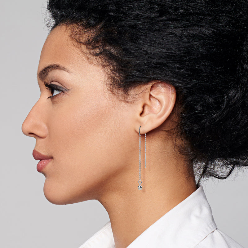 14k Gold Threader with ball (half pair)