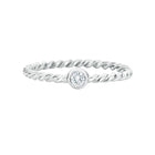 Thread ring with .25ct diamond