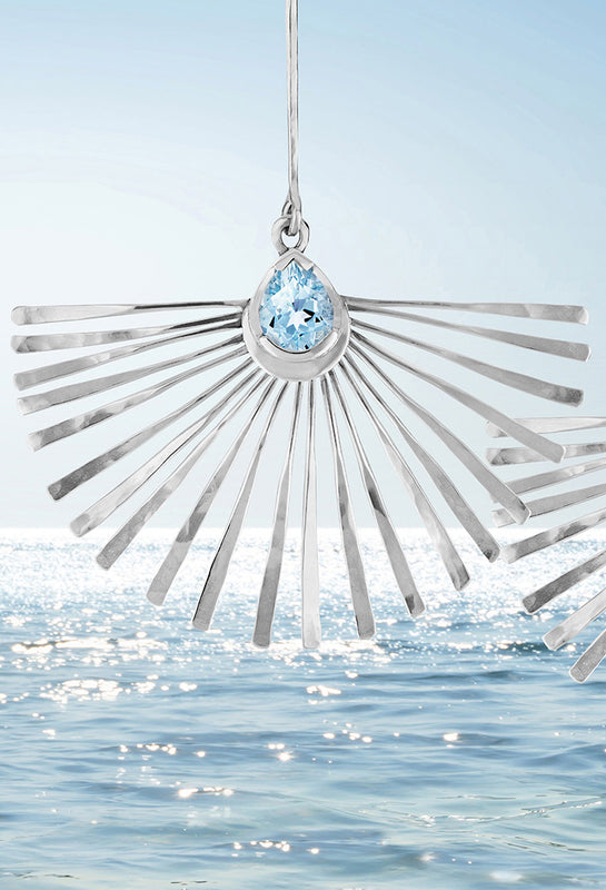 drops of sunshine topaz earrings