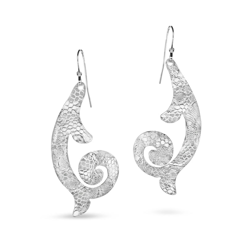 French Curve Drop Earrings