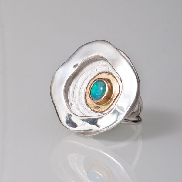 Magic Rockpool Opal Ring #2